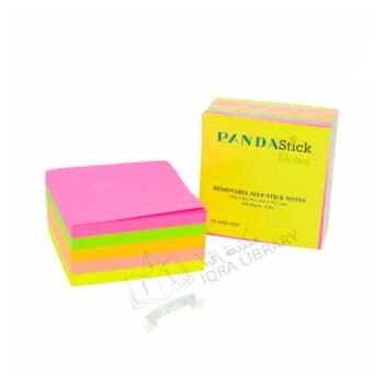 PANDA Repositionable Self Adhesive (Sticky) Notes 3x3 inch 5 Assorted Colour