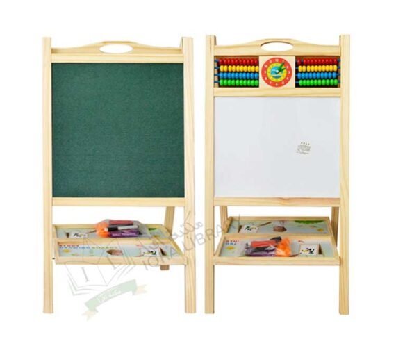 Board-easel-for-children,-easel-double-sided-child