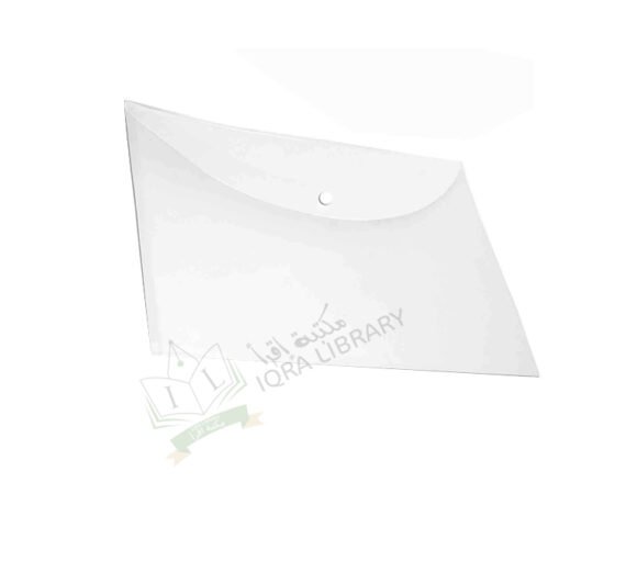 CLEAR FOLDER WITH BUTTON WHITE TRANSPARENT - PANDA