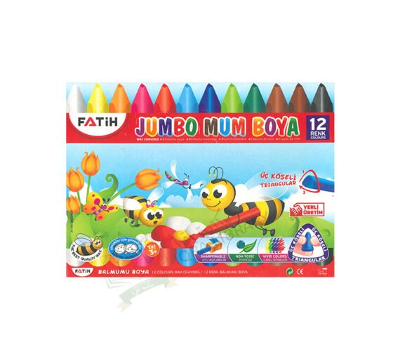 Fatih wax crayons 12 colors